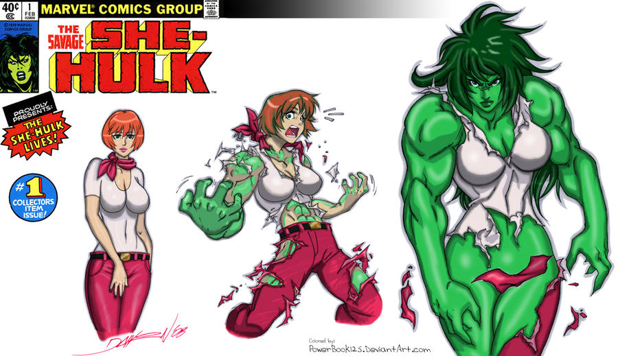 She-hulk transformation.