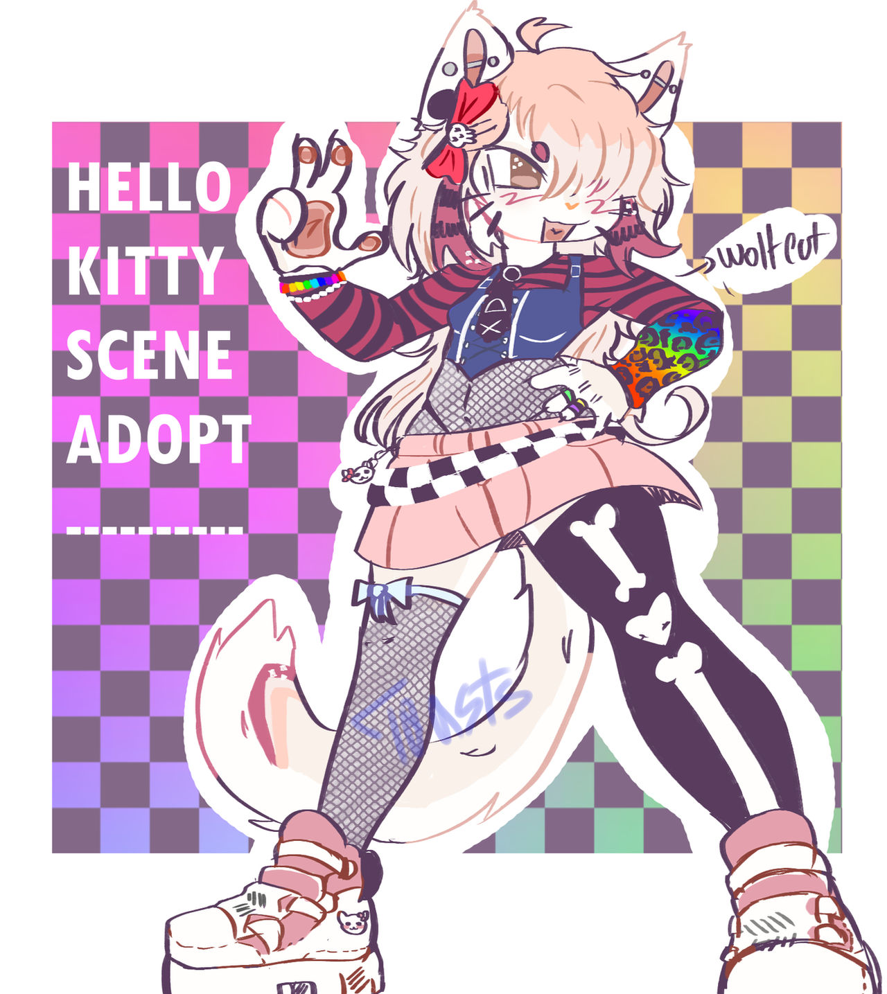 Scene Kitty Hello Kitty Scene Adoptable (closed) by T0asterss on DeviantArt