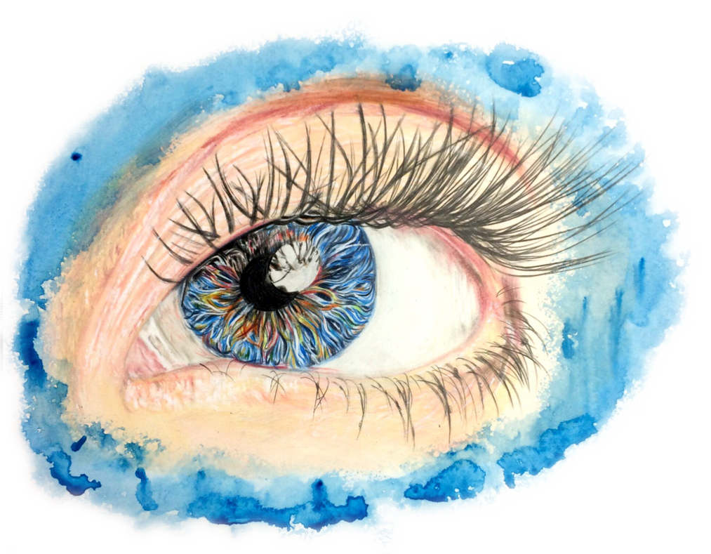 Pencil blue eye drawing by fizzysart on DeviantArt