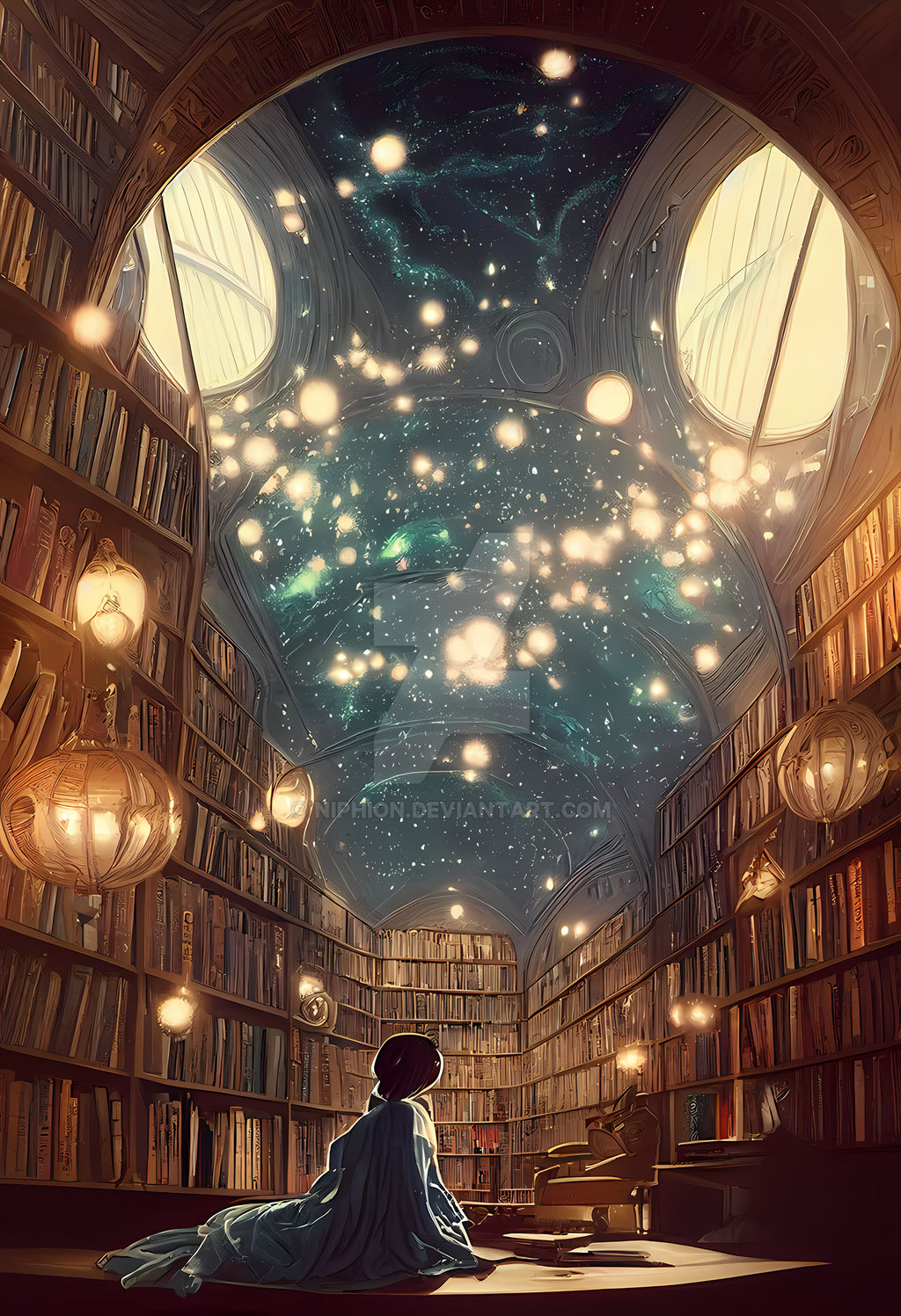 Magical Library (13) by Niphion on DeviantArt
