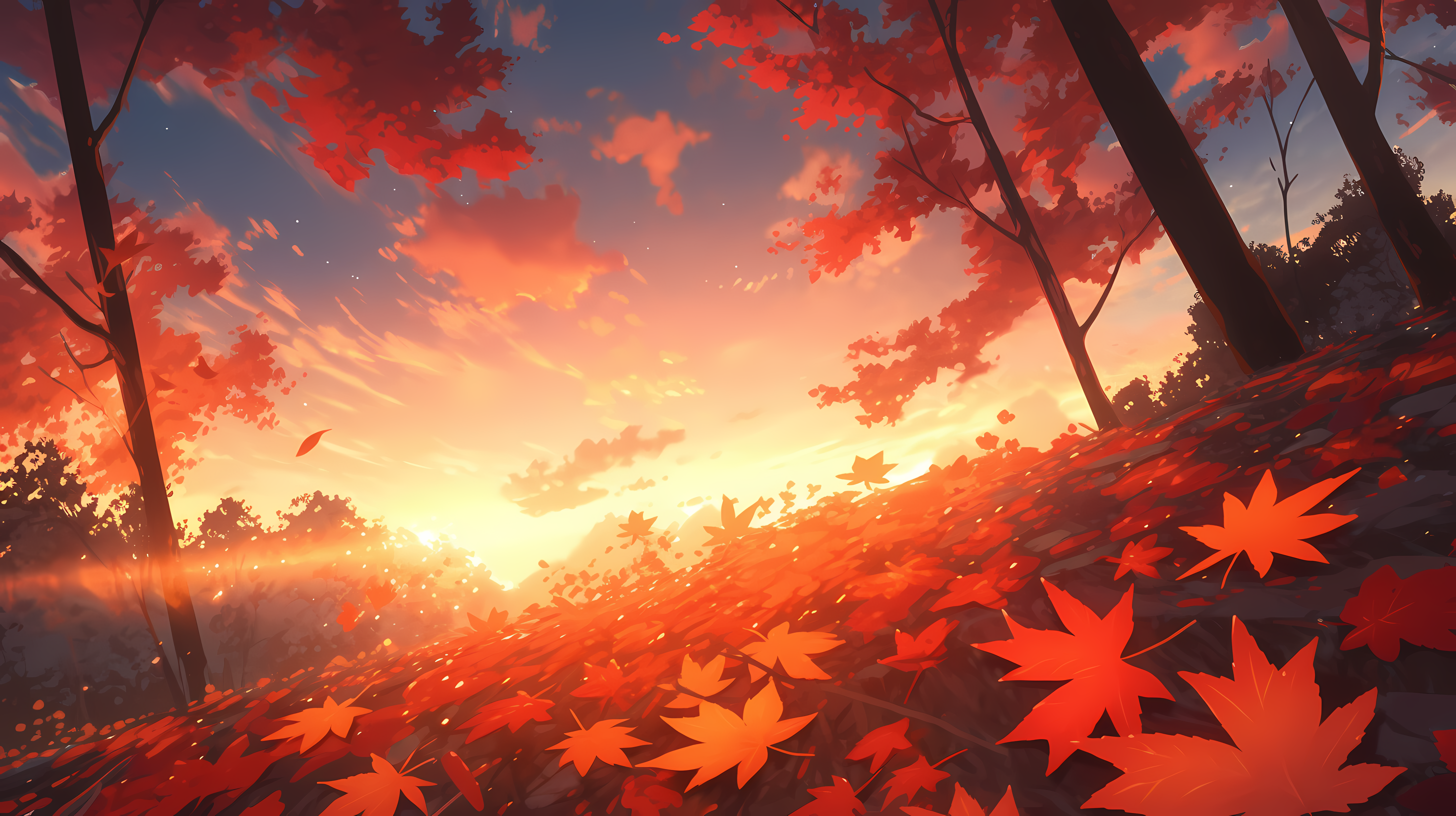 autumn leaves desktop background