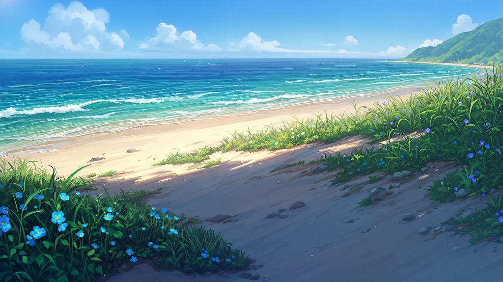 (FREE) Profile Skin: Beach time! by Niphion on DeviantArt