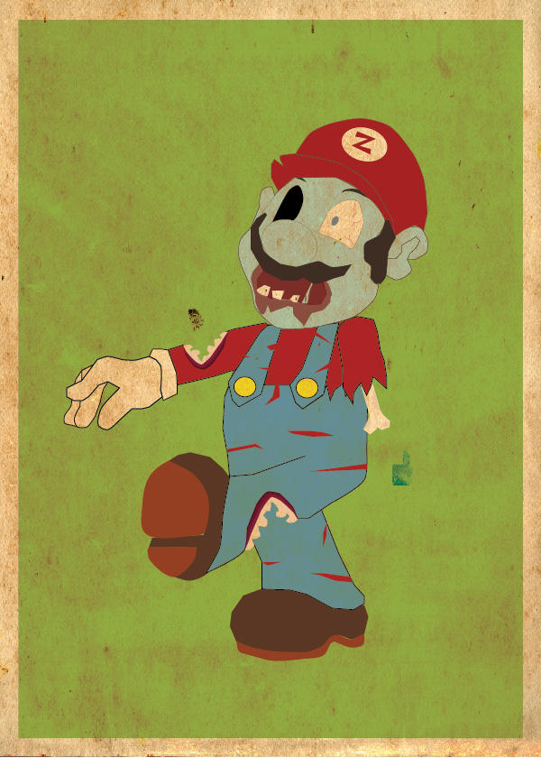 Zombie Mario Poster by Procastinating on DeviantArt