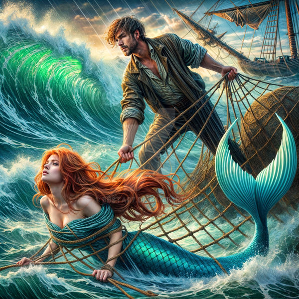 The Fisherman And The Mermaid By BBstar7 On DeviantArt the-fisherman-and-the-mermaid-by-bbstar7-on-deviantart