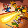 Mario and Luigi VS Bowser