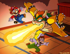 Mario and Luigi VS Bowser