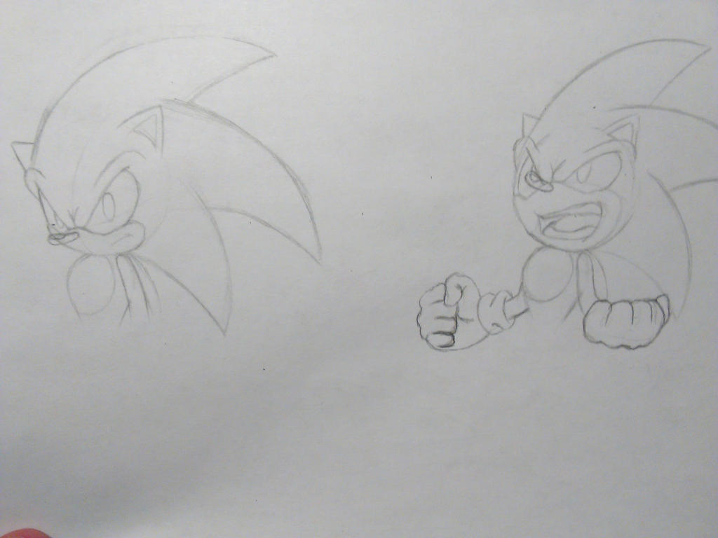 angry sonic concept art by artsonx on DeviantArt