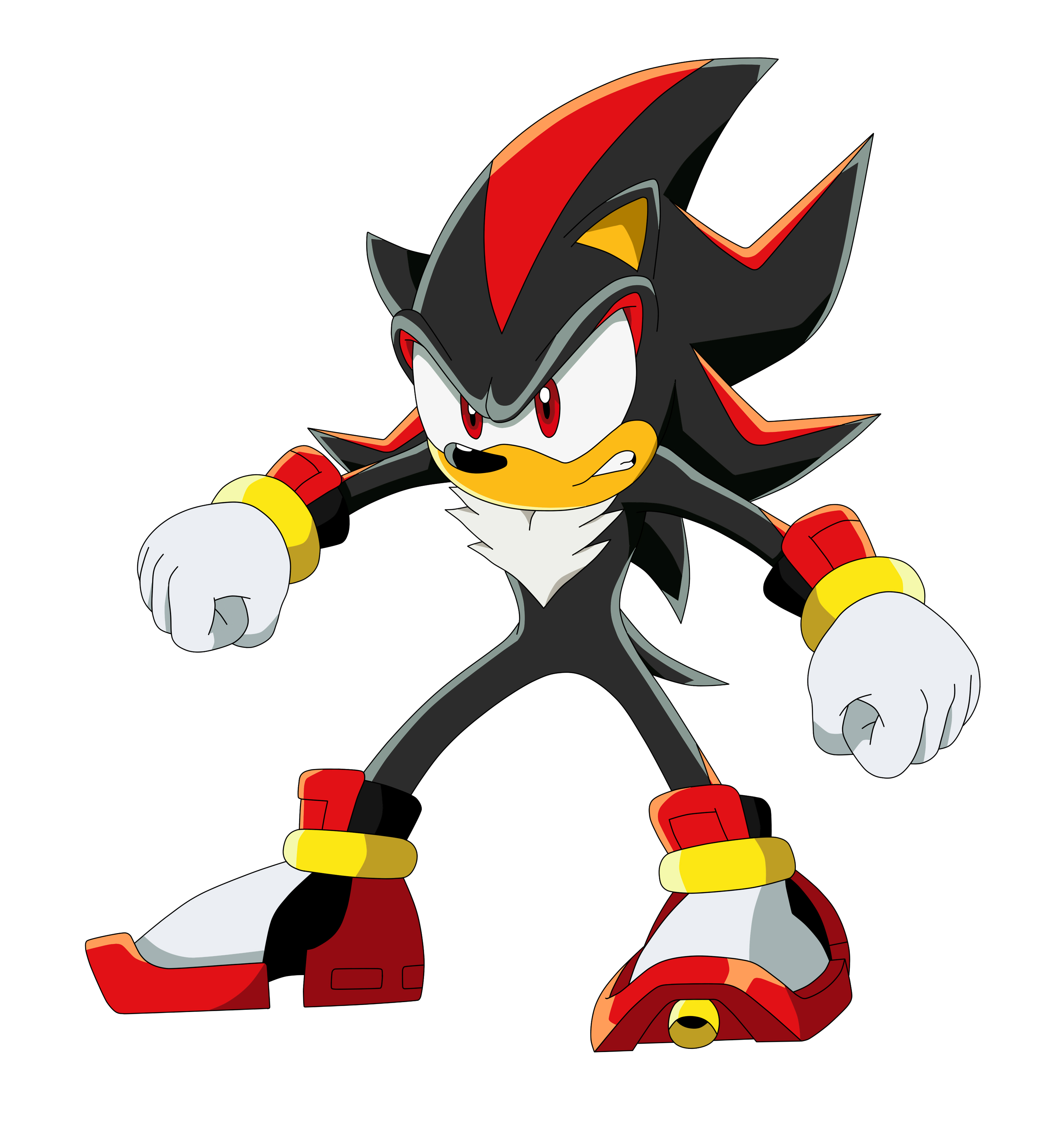 Sonic X Model: Shadow by TheJudgeX on DeviantArt