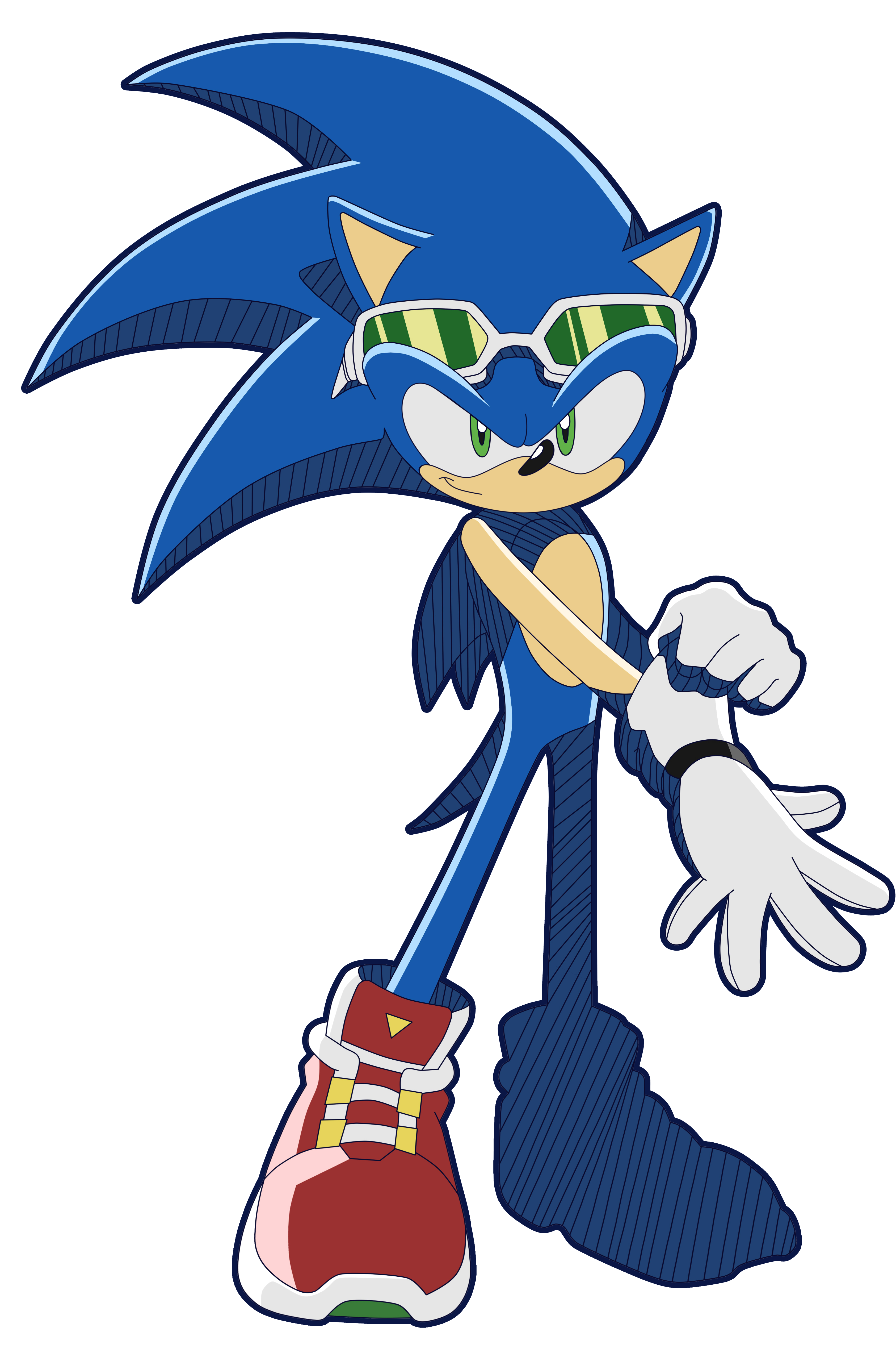 Sonic Riders Fit Sonic (Sonic Riders) by artsonx on DeviantArt