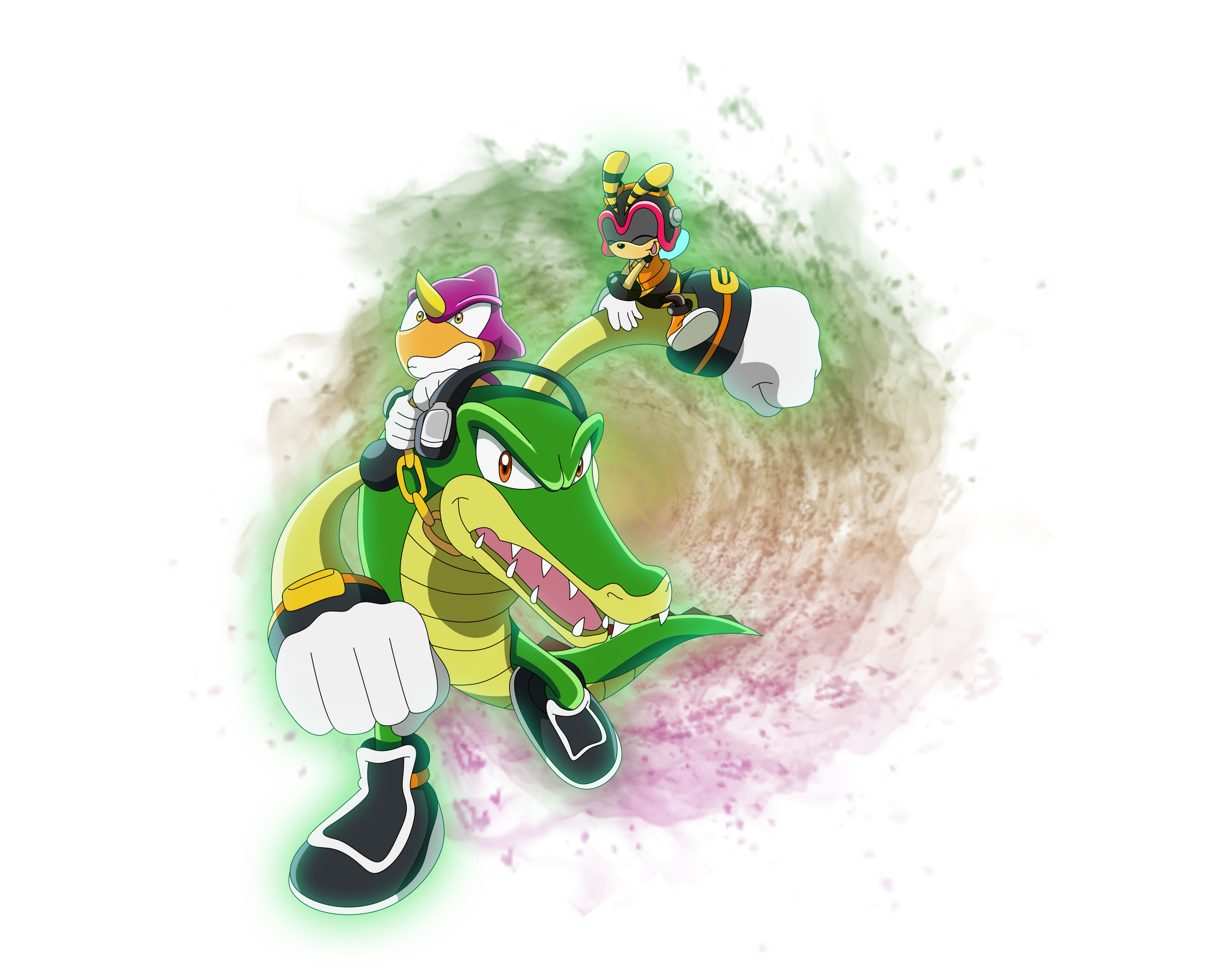 team Chaotix - Sonic modern figures #artwork