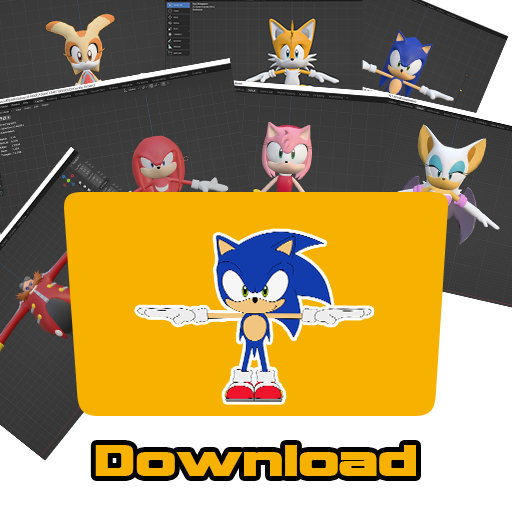 sonic x 3d models by artsonx on DeviantArt