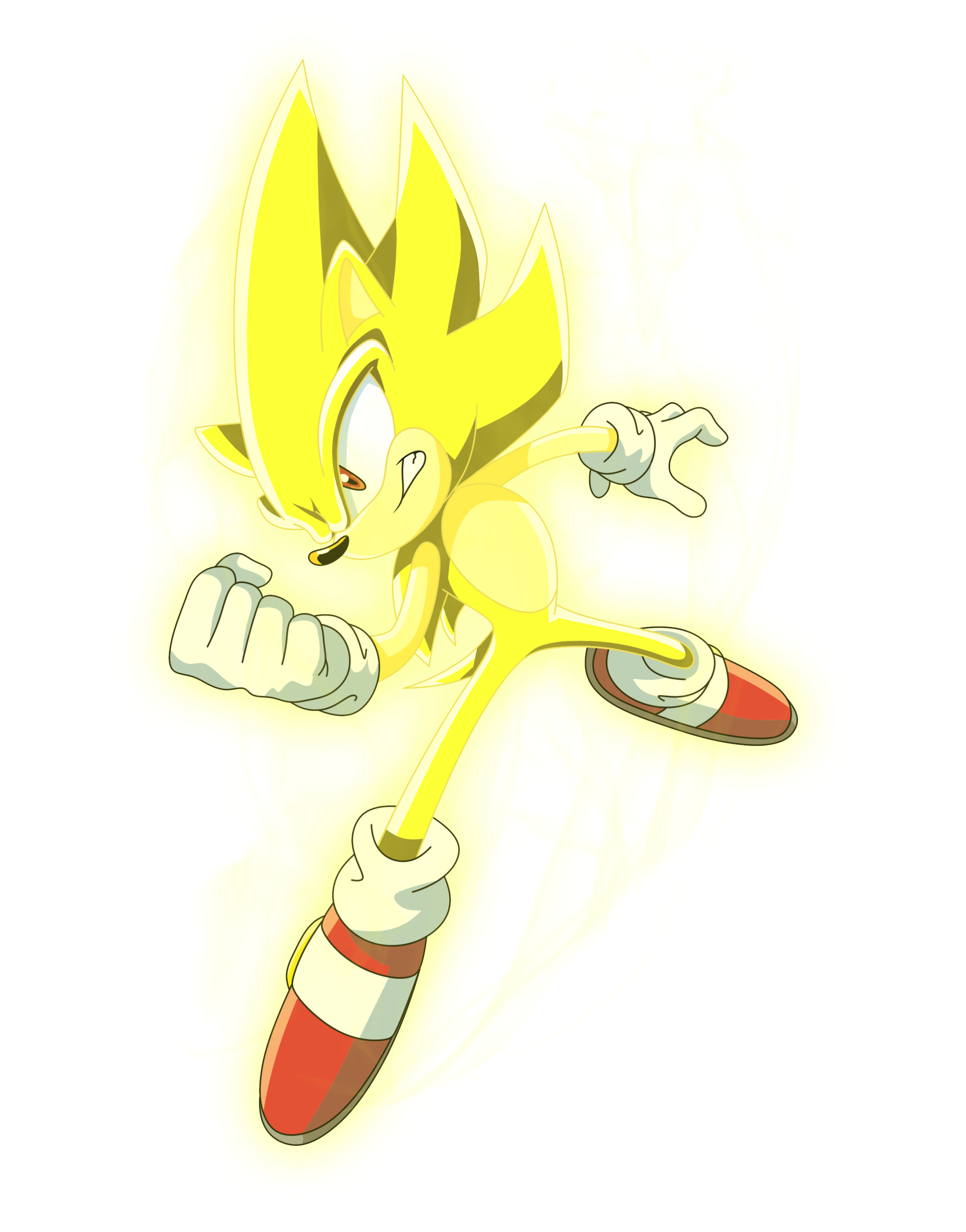 Super sonic [extra detail, Sonic X] by ChaseTheSaiyanhog on DeviantArt