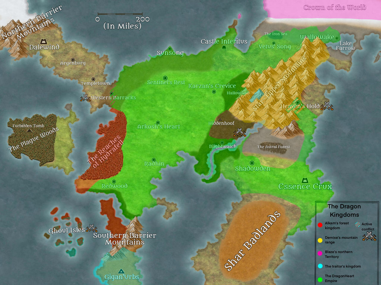 Political Map of the Dragon Kingdoms by AudreyTheDragonMage on DeviantArt