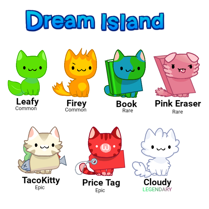 Dream Island Characters  Cat Game Collector by Liaodkciwed on