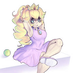 Tennis gal (no background)