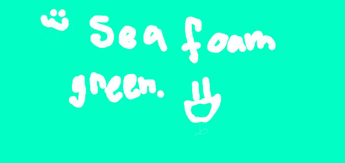 sea foam green