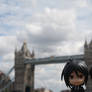 Sebastian, Ciel and the Tower Bridge.