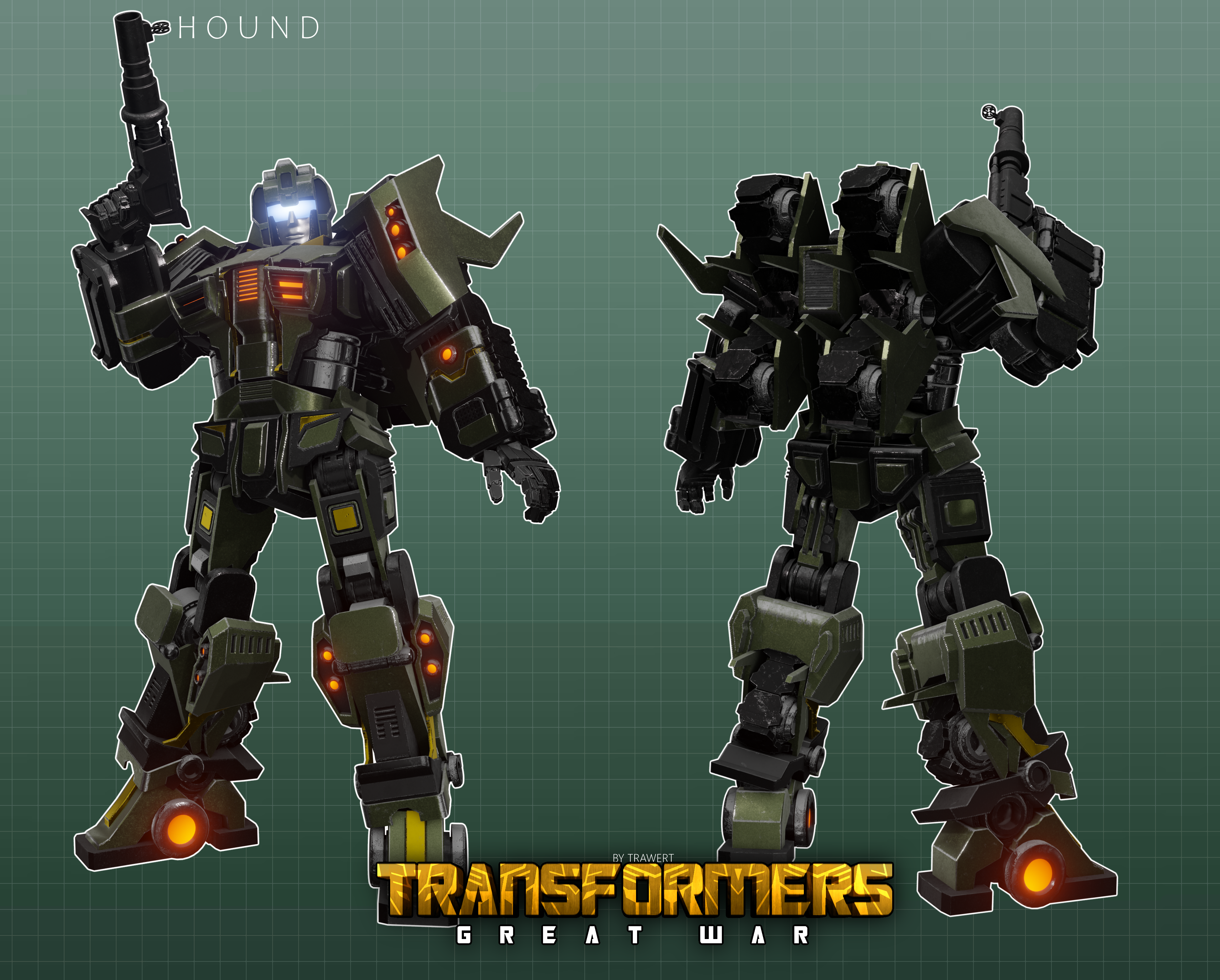 TRANSFORMERS GREAT WAR HOUND TF3D by TRAWERT on DeviantArt