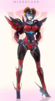 [HOT TF FEMBOTS] WINDBLADE 3D MODEL