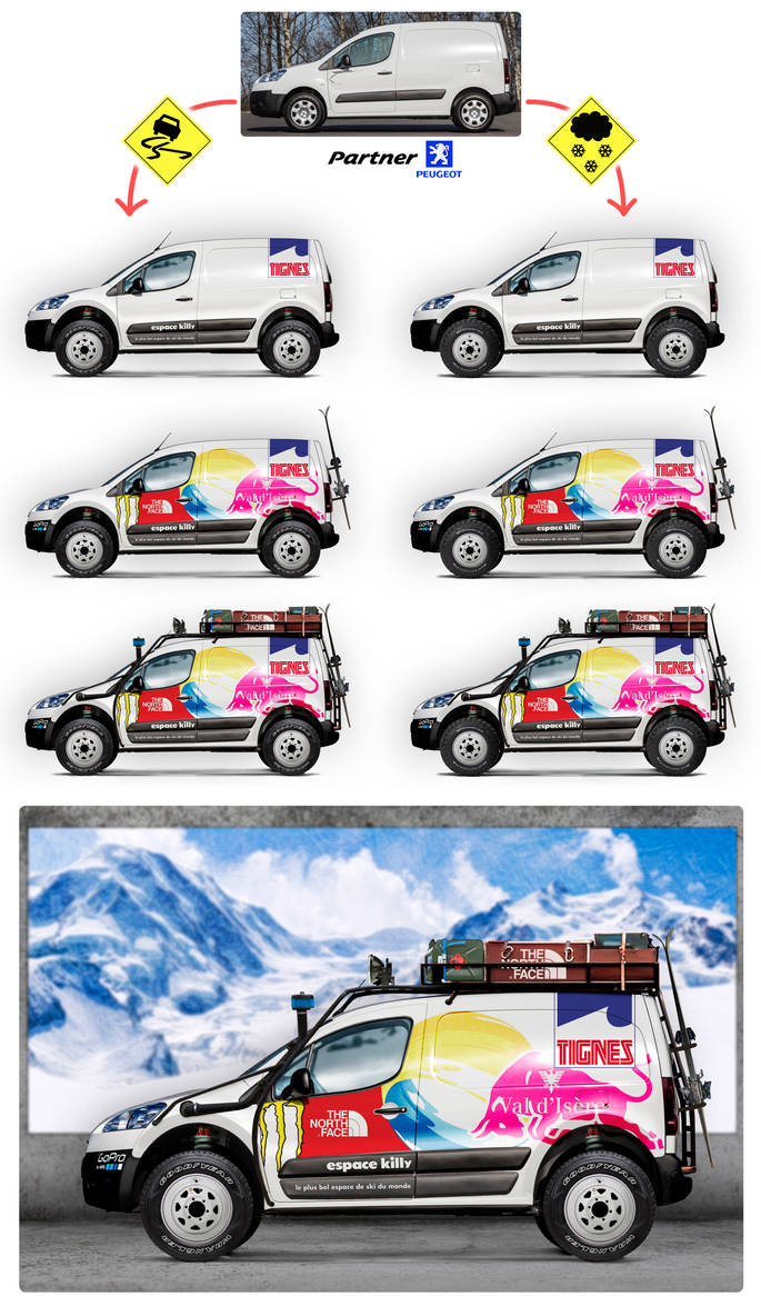 peugeot partner 4x4 ski transport transformation by razordzign on deviantart