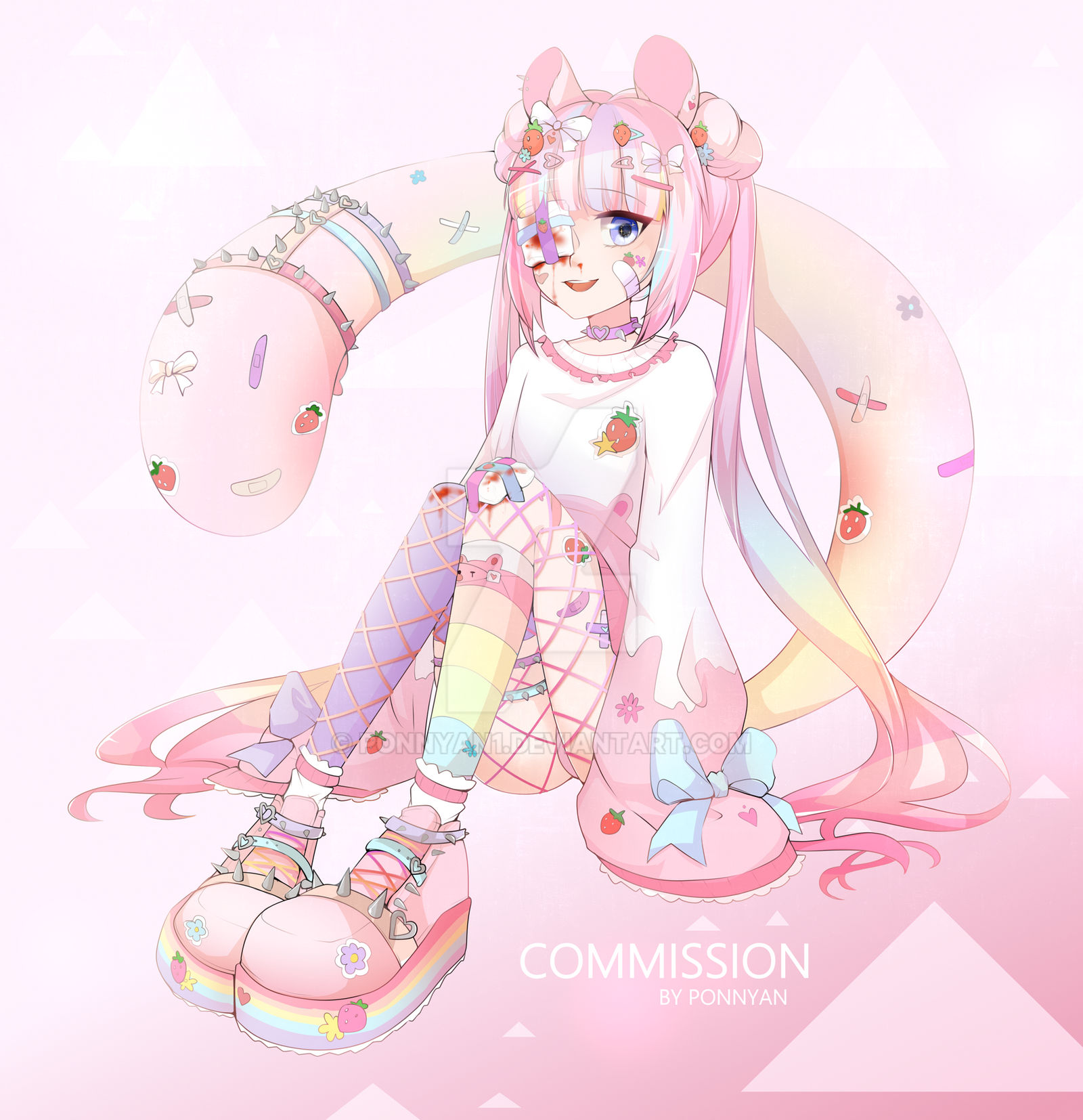 Pink Deviantart Pink 2 | commission art by ponnyan1 on DeviantArt
