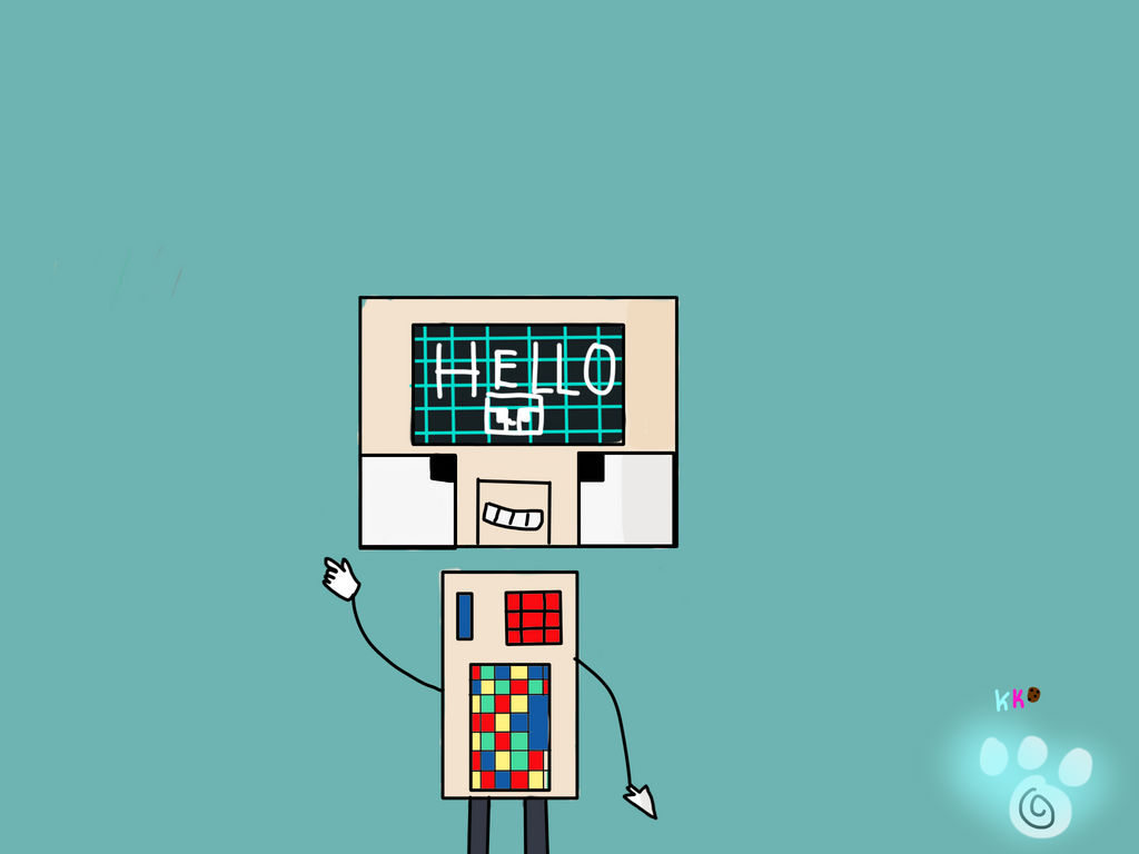 Colin the computer by Kittykatkookies on DeviantArt