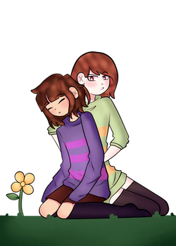 Chara and Frisk