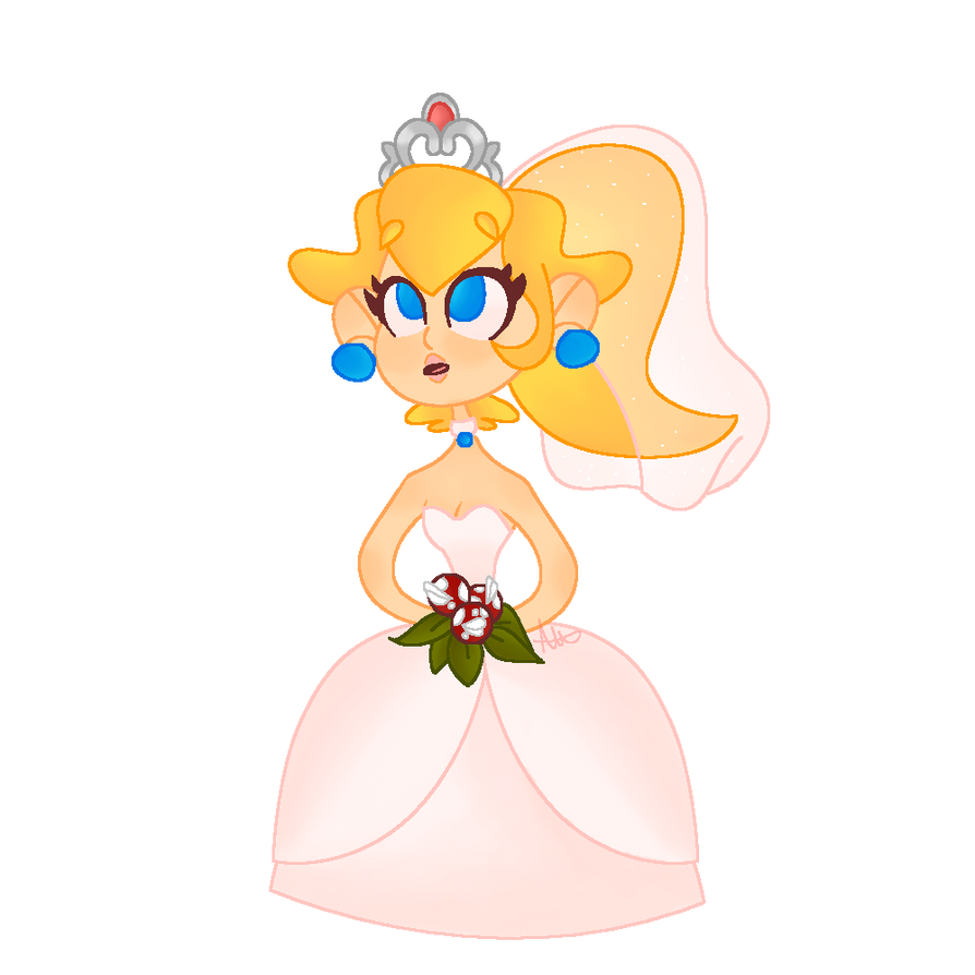 Princess Peach Wedding Dress by TheTrashKingBoi on DeviantArt
