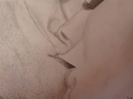 'kiss' Drawing