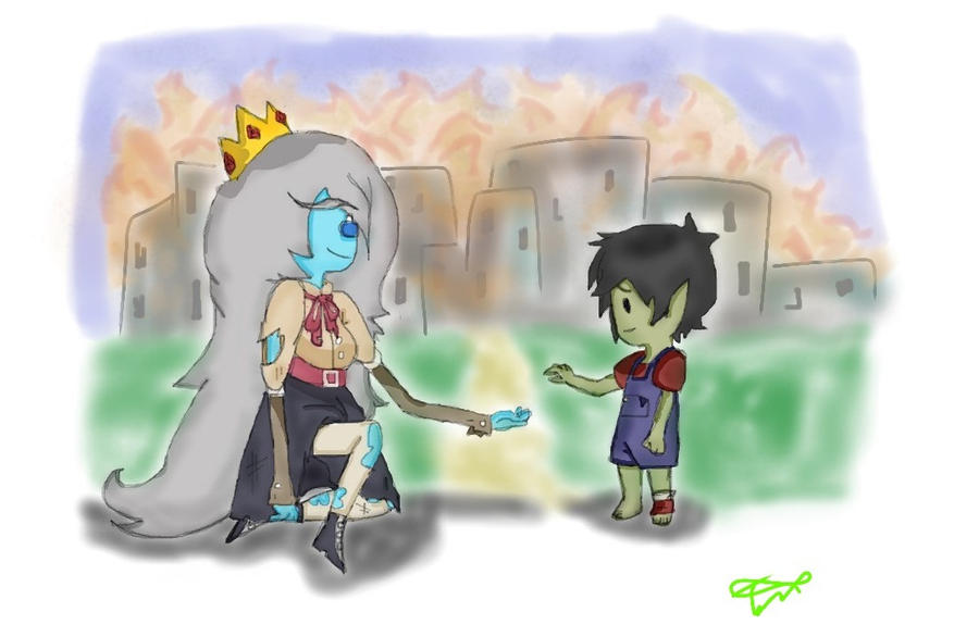 Little Marshall Lee and Simone Petrikov