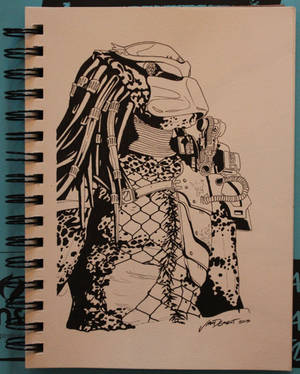 The Predator - inks by ArtistJasonDement