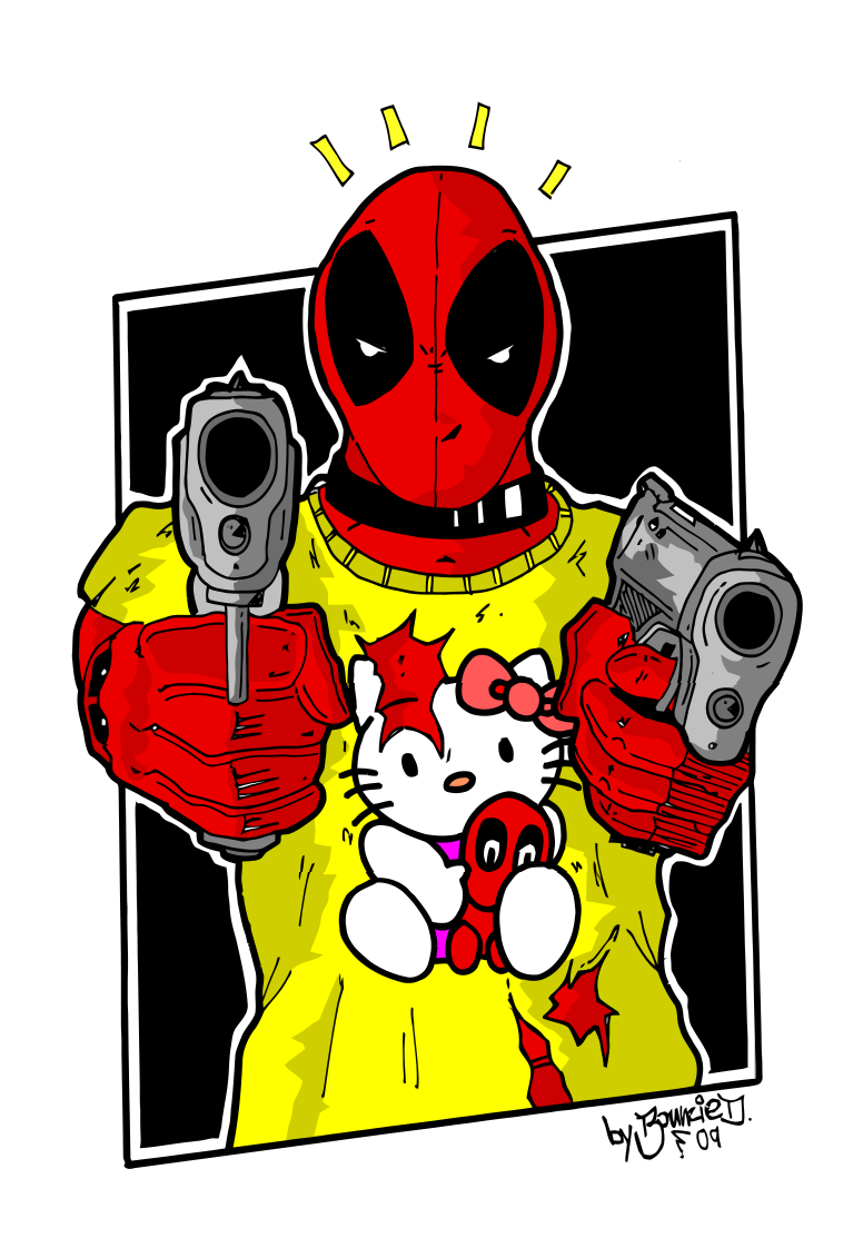 Deadpool and Hello Kitty