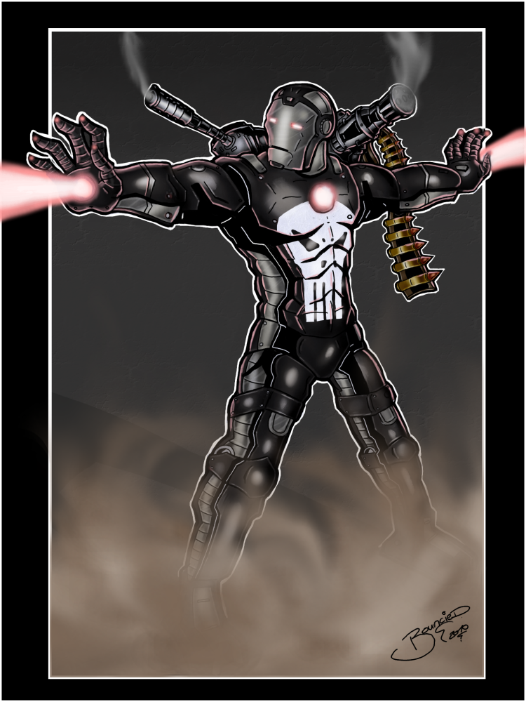 War Machine 2.0 Punisher Style by BouncieD on DeviantArt