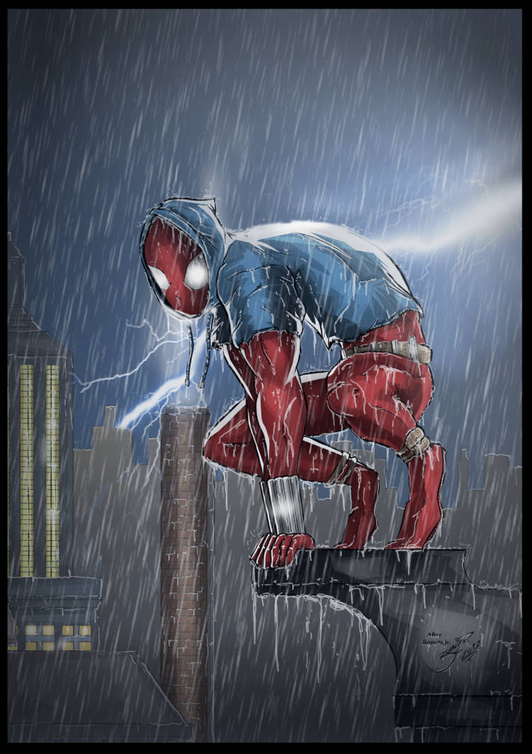 Sophie rain spider man leak. Scarlet Spider. Человек паук дождь. Человек паук под дождем. Грустный человек паук.