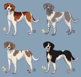 Cheap Adopts: Semi-realistic Gundogs [2/4 open]