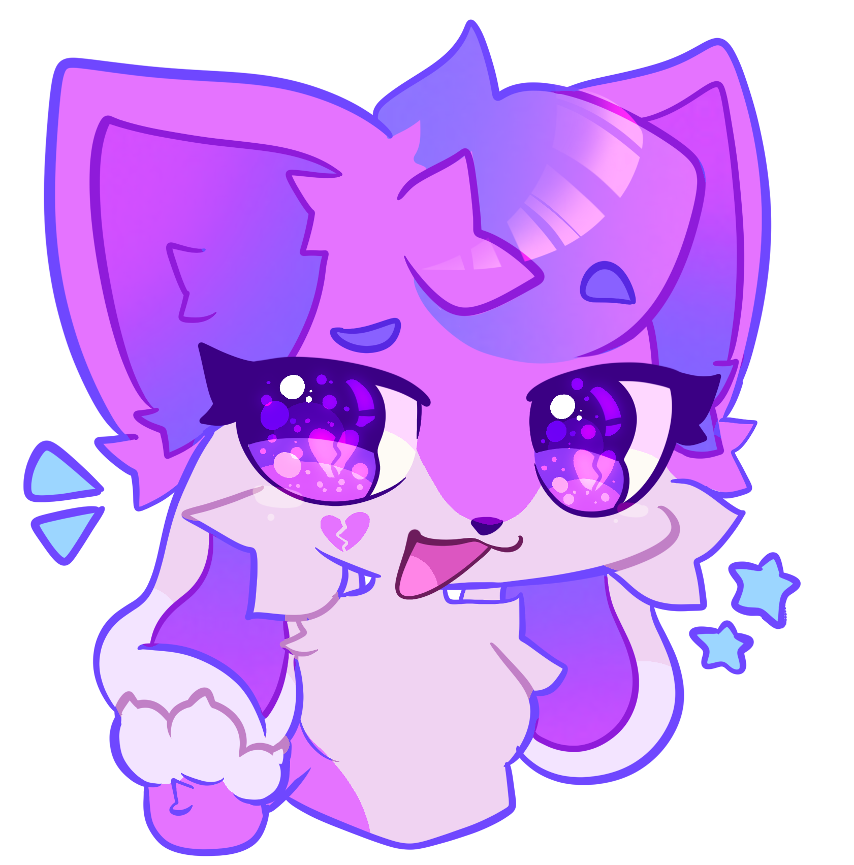 Moccabliss Blue Raspberry like my ears? by MoccaBliss on DeviantArt