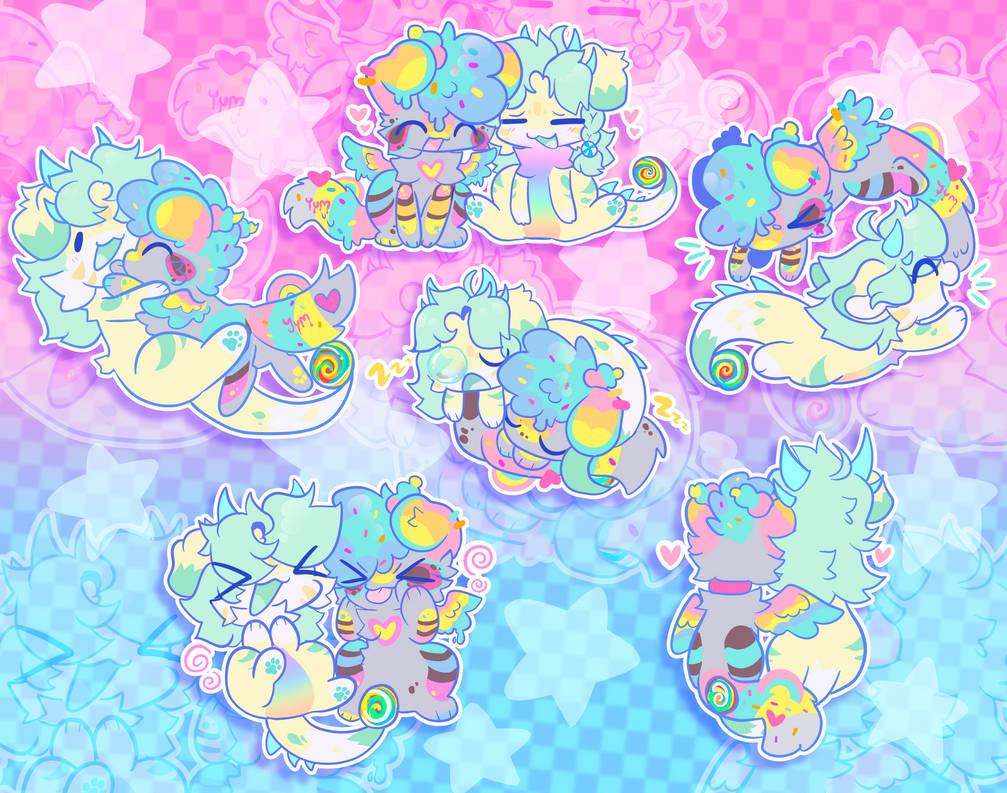 Moccabliss Blue Raspberry sticker commission by MoccaBliss on DeviantArt