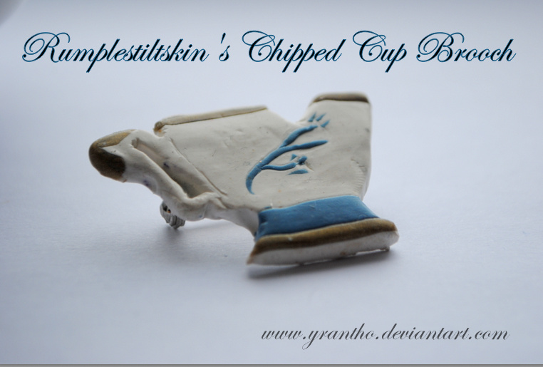 Rumplestiltskin's Chipped Cup brooch