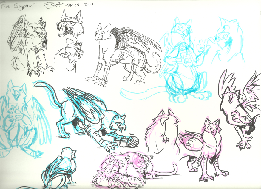 FireGryphon Sketch Sheet