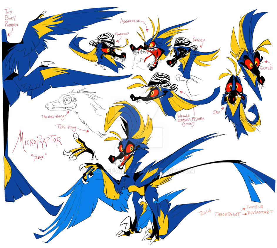 Microraptor 2014 by FablePaint on DeviantArt