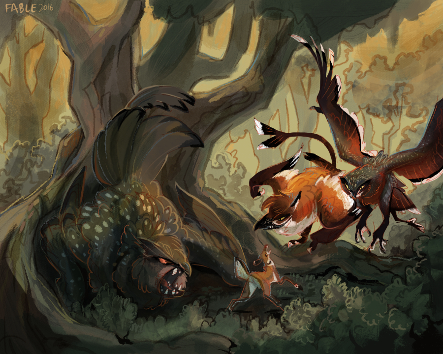 Wolf v fox by FablePaint Wolf v fox by FablePaint