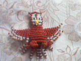 Beaded Owl (art trade with ha-nata)