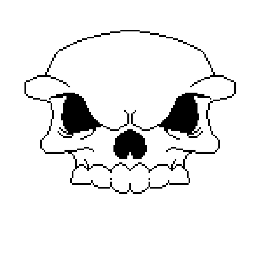 Skeleton skull by Frogsterman on DeviantArt