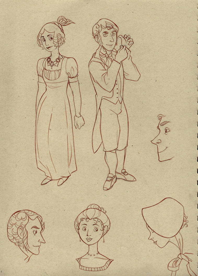 Regency Line Drawing Regency Sketch by lemonflower on DeviantArt