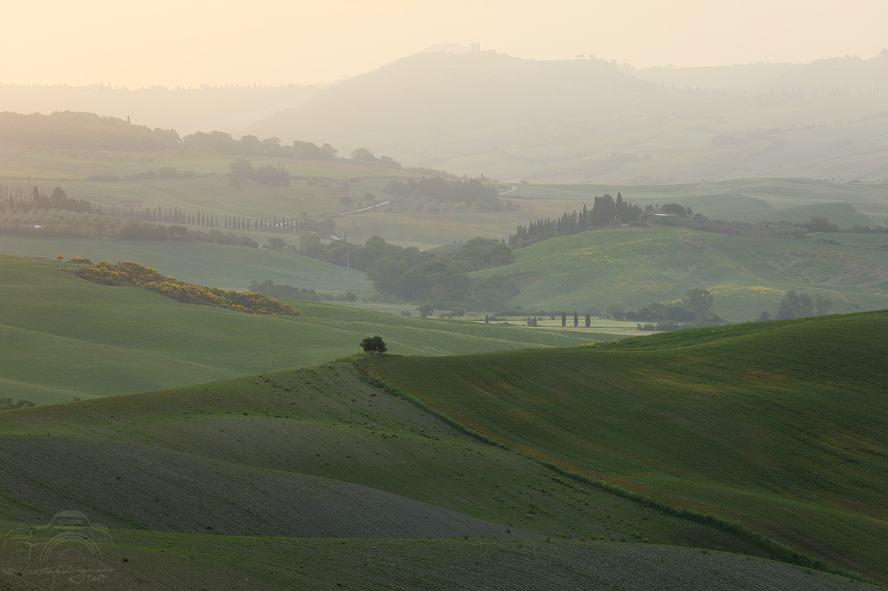 L'altra alba in Val d'Orcia I