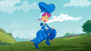 Scootaloo Jogging on Field by Metalhead97