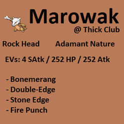 Pokemon costum sets #1: Marowak