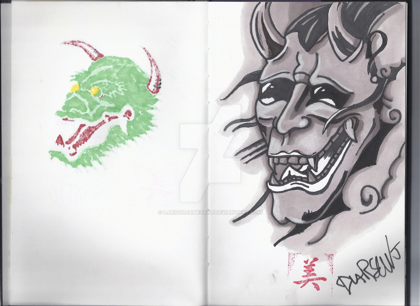 Japanese Devil Head Markers