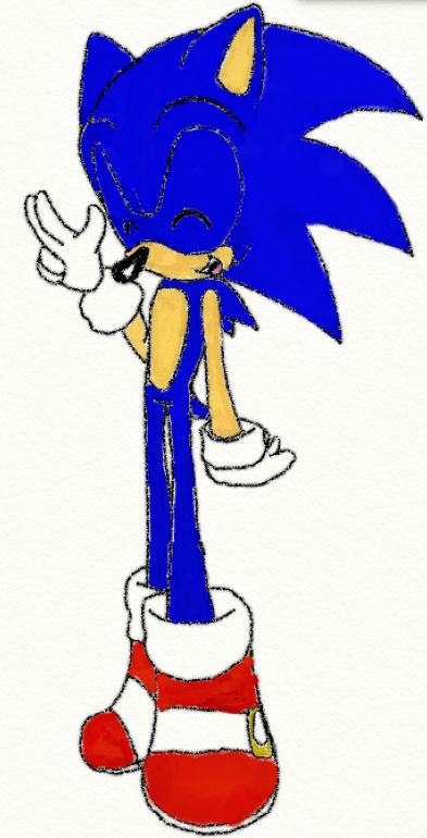 Sonic Just Waving By SitaTheHedgehog On DeviantArt sonic-just-waving-by-sitathehedgehog-on-deviantart