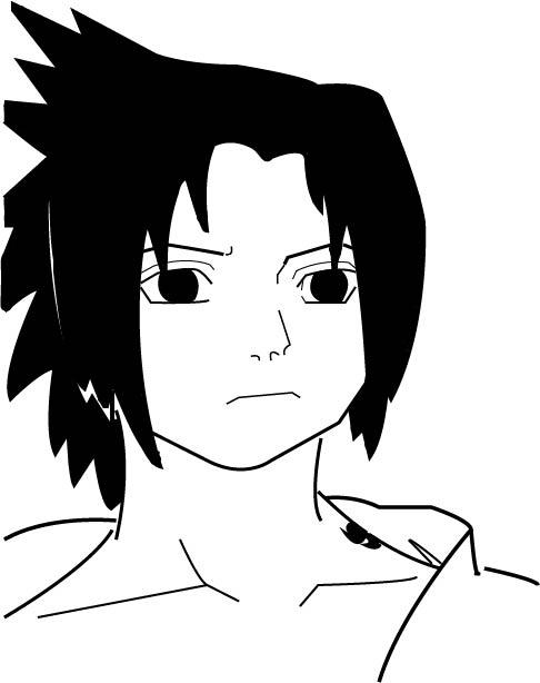 Sasuke Line Trace Sasuke Uchiha Drawing Line Art by Kourtsie on DeviantArt